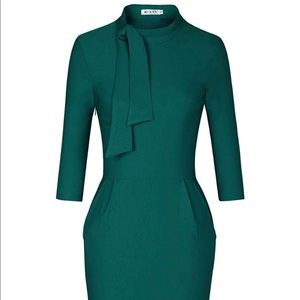 Emerald Dress pencil skirt style